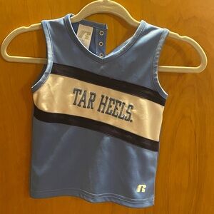 UNC Tar Heels Cheerleader top size 4T